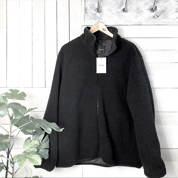 Theory Classon Fall Fleece Full Zip Jacket - Picture 12 of 12